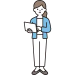 Woman With Computer SVG Icon